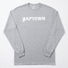 Naptown Essential Long Sleeve Tee – Heather Gray/White