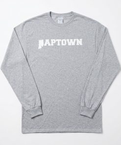 Naptown Essential Long Sleeve Tee – Heather Gray/White